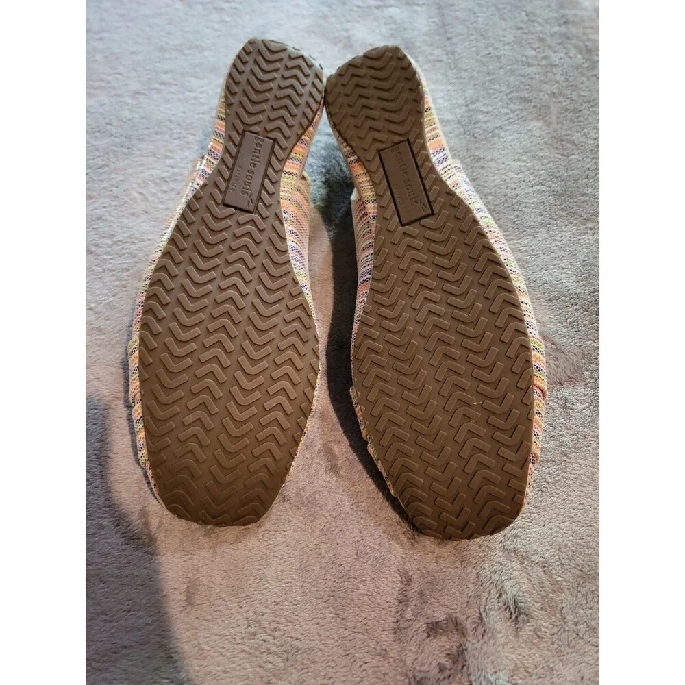 Kenneth Cole Gentle Souls Leather Shoes Stripe Size 10 Multicolors